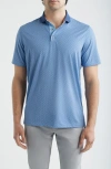 Greyson Shadow Wolf Performance Golf Polo In Blue