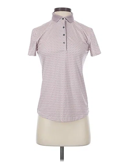 Pre-owned Greyson Short Sleeve Blouse In Pink