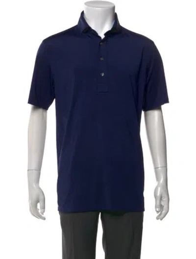 Pre-owned Greyson Short Sleeve In Blue