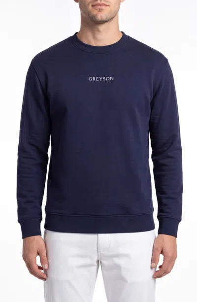 Greyson Signature Aspen Sweatshirt In Maltese Blue