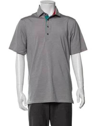 Pre-owned Greyson Striped Collar Polo Shirt In Multicolor