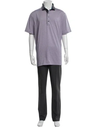 Pre-owned Greyson Striped Short Sleeve Shirt In Multicolor