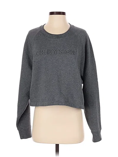 Pre-owned Greyson Sweatshirt In Gray