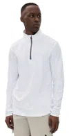 Greyson Tate Performance Quarter Zip Sweatshirt Arctic In White