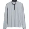 Greyson Tate Quarter Zip Pullover In Gray