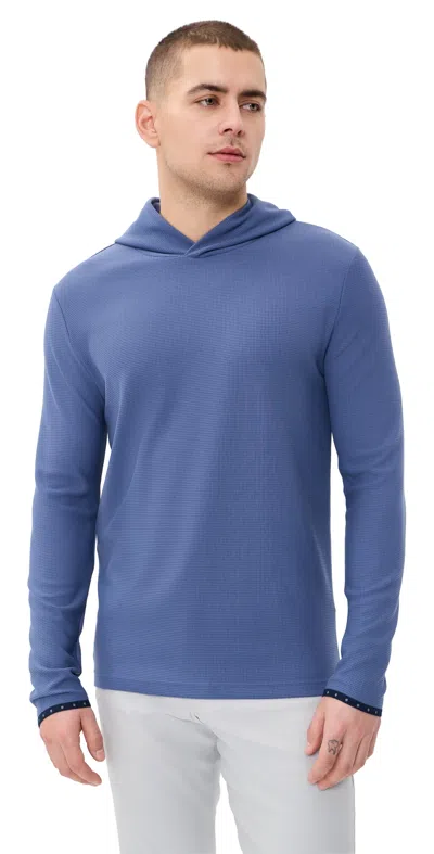 Greyson Traverse Waffle Hoodie Falcon In Blue