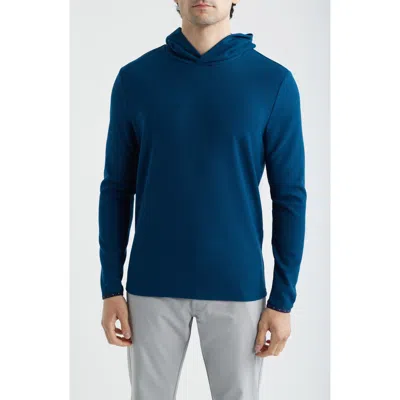 Greyson Traverse Waffle Hoodie In Blue