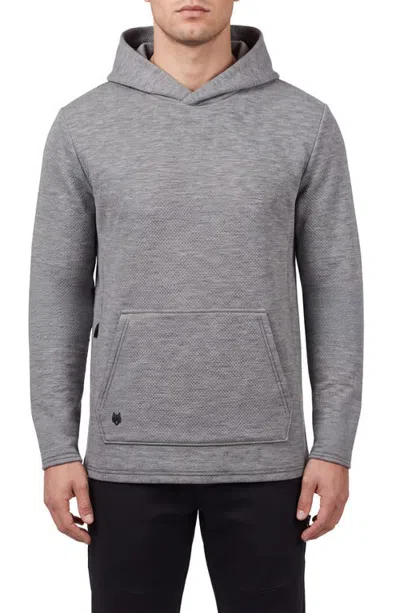 Greyson Troy Hoodie In Medium Grey Heather