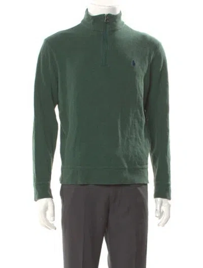 Pre-owned Greyson Turtleneck Long Sleeve Polo Sweater In Green