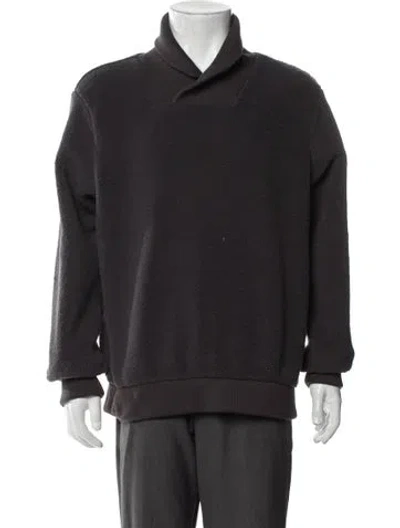 Pre-owned Greyson Turtleneck Long Sleeve Pullover In Gray