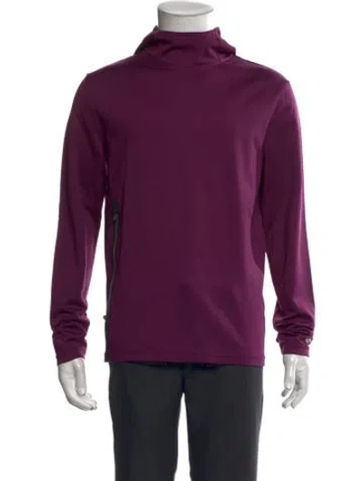 Pre-owned Greyson Turtleneck Long Sleeve Sweatshirt In Purple