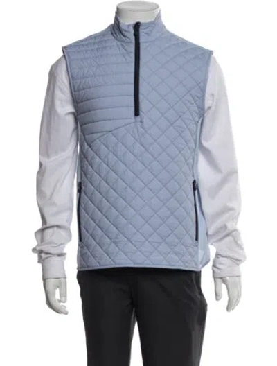Pre-owned Greyson Vest In Blue