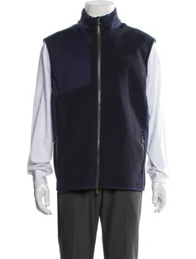 Pre-owned Greyson Vest In Blue