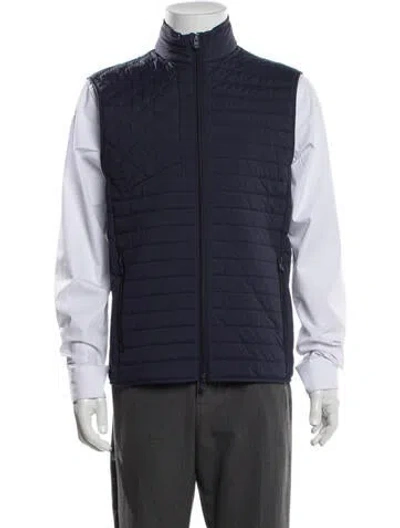 Pre-owned Greyson Vest In Blue