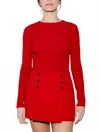 Grey/ven Gregory Top In Lipstick Red In Red