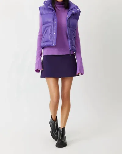 Grey/ven Montblanc Puffer Vest In Purple