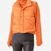 Grey/ven Montblanc Vest In Tangerine In Multi