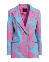 Griffai Woman Blazer Azure Size S Polyester, Elastane In Blue