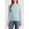 GRIFFEN GRIFFEN CONTRAST TRIM WOOL & CASHMERE CREWNECK SWEATER