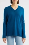 Griffen Tipped Wool & Cashmere High-low Sweater In Multi