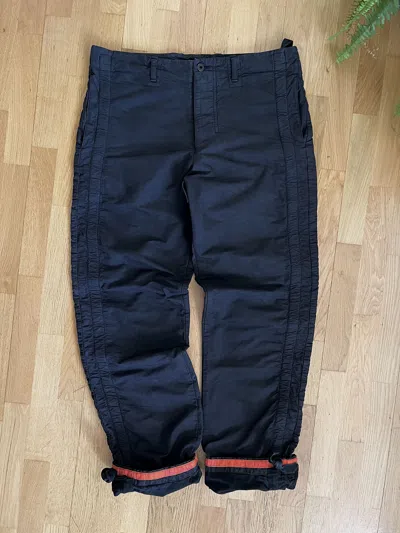 Pre-owned Griffin Studio Fireman Cargo Baggy Pants In Black