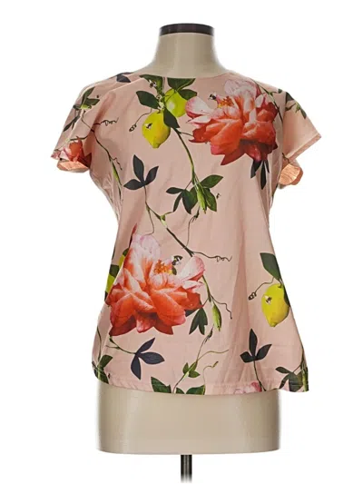 Pre-owned Grifflin Short Sleeve Blouse In Pink
