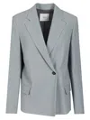 Grifoni Blazer Jackets Light Blue In Blue