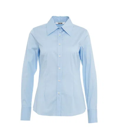 Grifoni Blouse In Cotton Blend In Blue