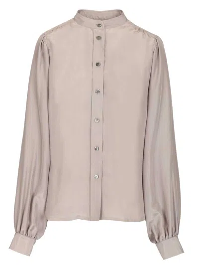 Grifoni Camicia Shirts Grey In Neutral