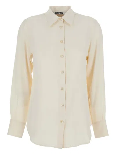 Grifoni Classic Collar Buttoned Cuffs Shirt In Neutral