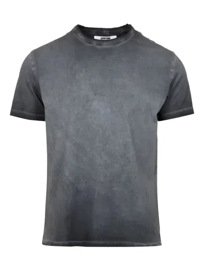 Grifoni Cotton T-shirt In Gray