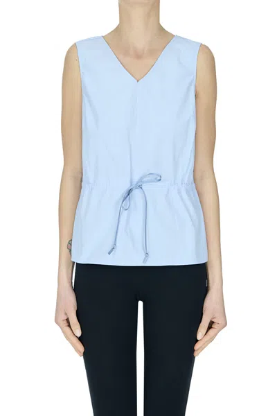 Grifoni Cotton Top In Blue