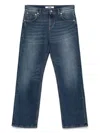Grifoni Logo-patch Jeans In Blue