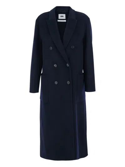 GRIFONI DOUBLE-BREASTED NOTCH LAPELS COAT