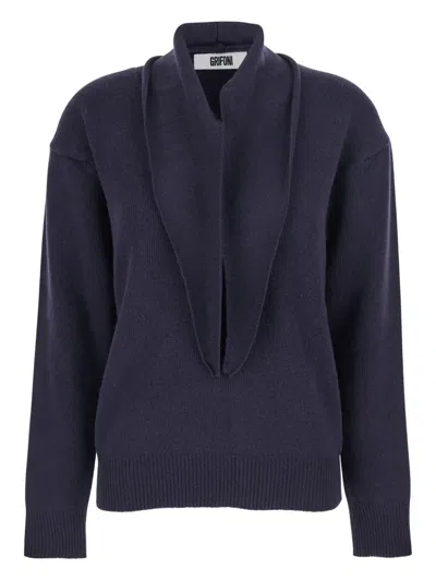 GRIFONI DROPPED-SHOULDERS SWEATER