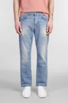 Grifoni Logo-patch Jeans In Blue