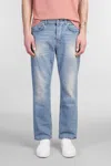 Grifoni Logo-patch Jeans In Blue