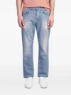 Grifoni Logo-patch Jeans In Blue