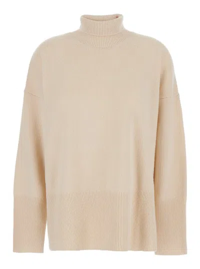Grifoni Maglia Over Collo Alto In White