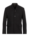 Grifoni Man Blazer Black Size 40 Polyester, Virgin Wool, Elastane In Black