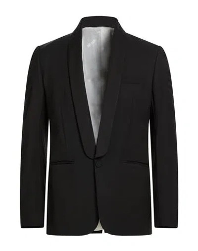 Grifoni Man Blazer Black Size 42 Viscose, Virgin Wool, Elastane