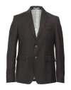 Grifoni Man Blazer Dark Brown Size 36 Virgin Wool, Elastane