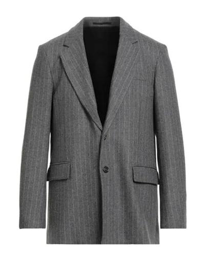 Grifoni Man Blazer Grey Size 40 Virgin Wool, Cashmere In Gray