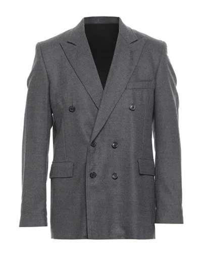 Grifoni Man Blazer Grey Size 40 Virgin Wool, Elastane In Gray