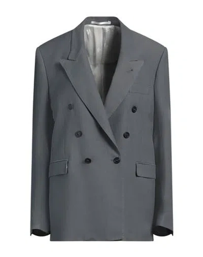 Grifoni Man Blazer Grey Size 42 Viscose, Linen
