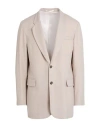 Grifoni Man Blazer Light Grey Size 38 Wool, Elastane In Pink
