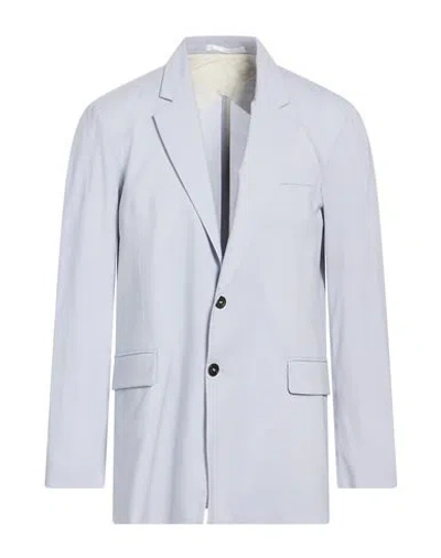 Grifoni Man Blazer Lilac Size 40 Virgin Wool, Elastane In Blue