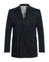 Grifoni Man Blazer Midnight Blue Size 40 Cotton, Elastane In Blue