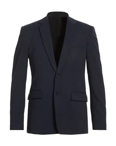 Grifoni Man Blazer Midnight Blue Size 38 Polyester, Virgin Wool, Elastane