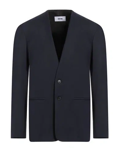 Grifoni Man Blazer Midnight Blue Size 40 Polyester, Virgin Wool, Elastane